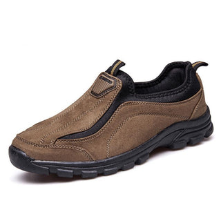 Slip-on Leather Outdoor Hiking Shoes